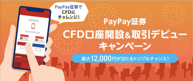 CFD口座開設＆取引デビューキャンペーン